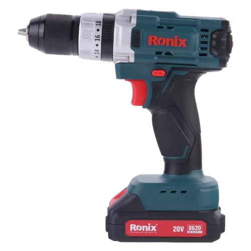 دریل پیچگوشتی شارژی رونیکس مدل RH-8620 با توان 18 وات و ولتاژ 20 ولت