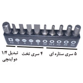 مجموعه 40 عددی ابزار کبالت مدل STUBBY RATCHET