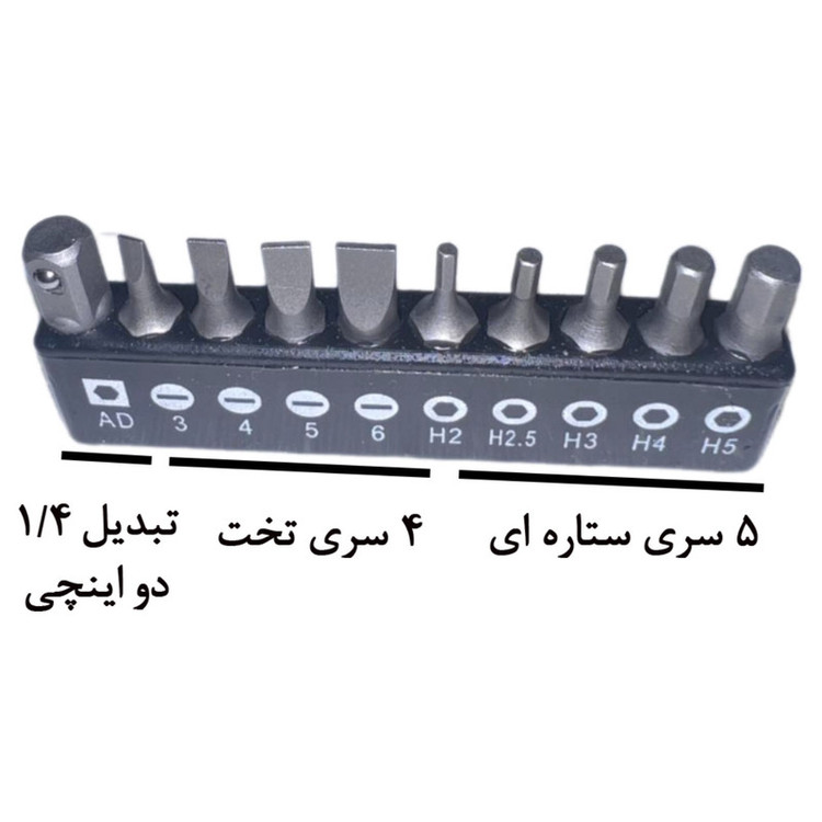 مجموعه 40 عددی ابزار کبالت مدل STUBBY RATCHET