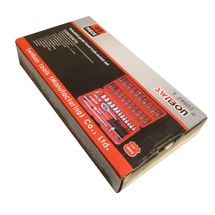 مجموعه 46 عددی آچار و سری بکس و پیچ گوشتی سوانبون مدل T-24602
