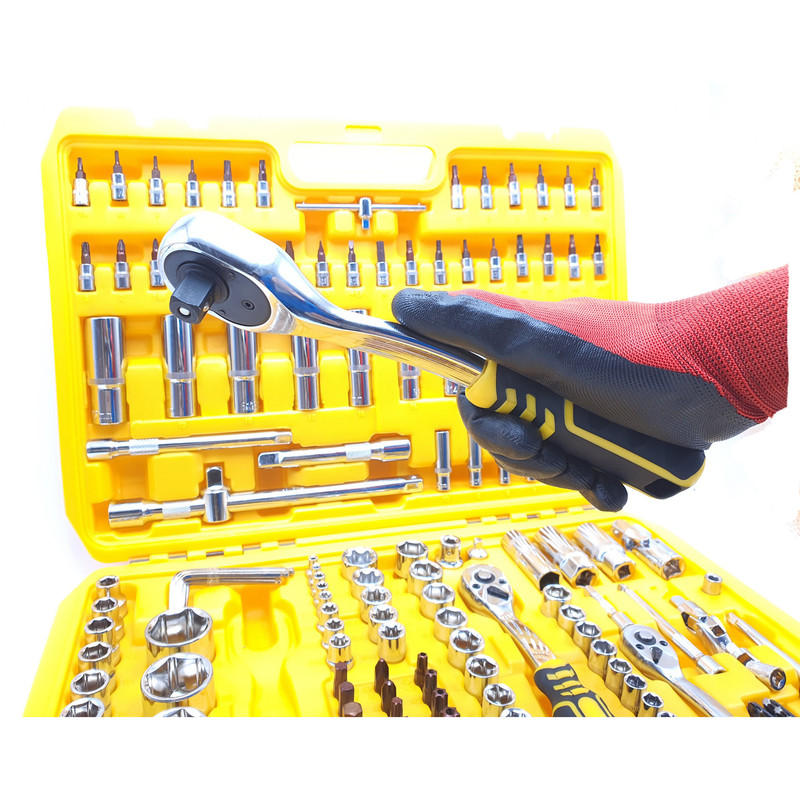 مجموعه 172 عددی آچار بکس جغجغه ای مدل OK-172S