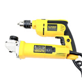 مجموعه 2 عددی دریل و مینی فرز صنعتی نئوپاور مدل NP-204 NP-801