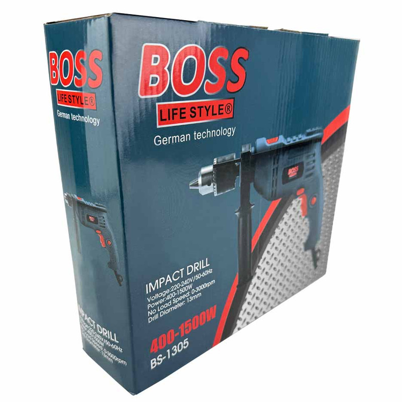 دریل چکشی 13 میلیمتری 1500وات باس مدل BS1305