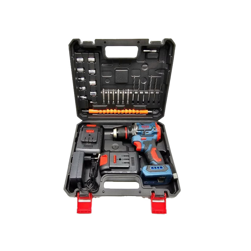 دریل شارژی باس مدل 48V-brushless مجموعه 30 عددی