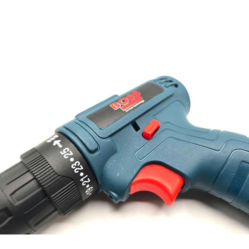 مجموعه 26 عددی دریل پیچ گوشتی سه نظام خودکار 18ولت باس مدل BS-18V-2BK