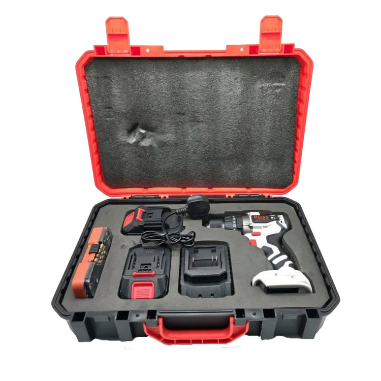 دریل چکشی شارژی باس مدل brushless مجموعه 5 عددی