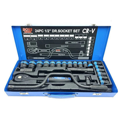 آچار بکس باس مدل BS-24PC CR-V مجموعه 24 عددی