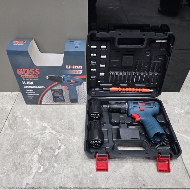 مجموعه 28 عددی دریل 10 میلیمتری 18 ولت باس مدل 18V-dual battery