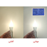 لامپ الایدی 9 وات پارس استار مدل اشکی پایه E14 بسته 8 عددی