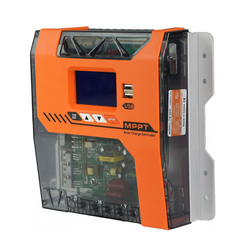 کنترل کننده شارژ دیجیتال خورشیدی مدل 60A کد MPPT-TM
